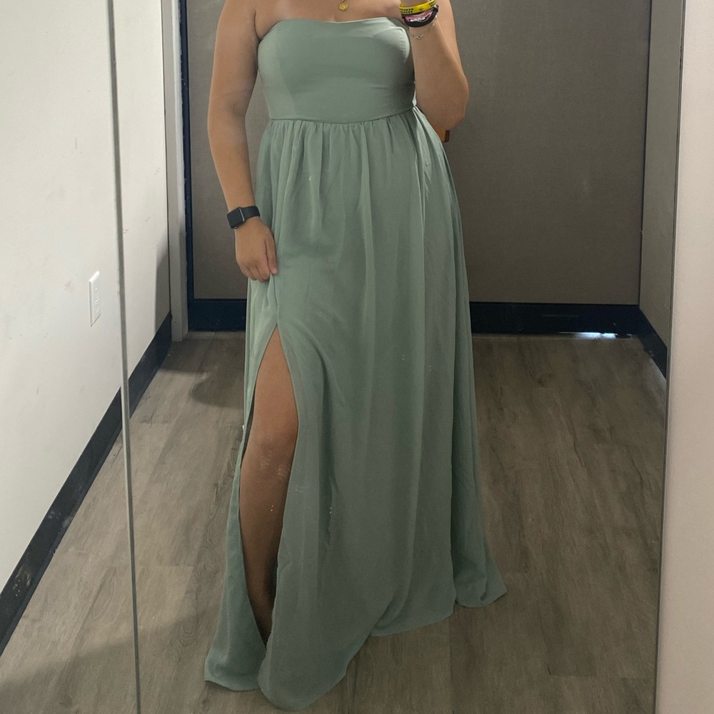 Birdie Grey Bridesmaid Dress (M)